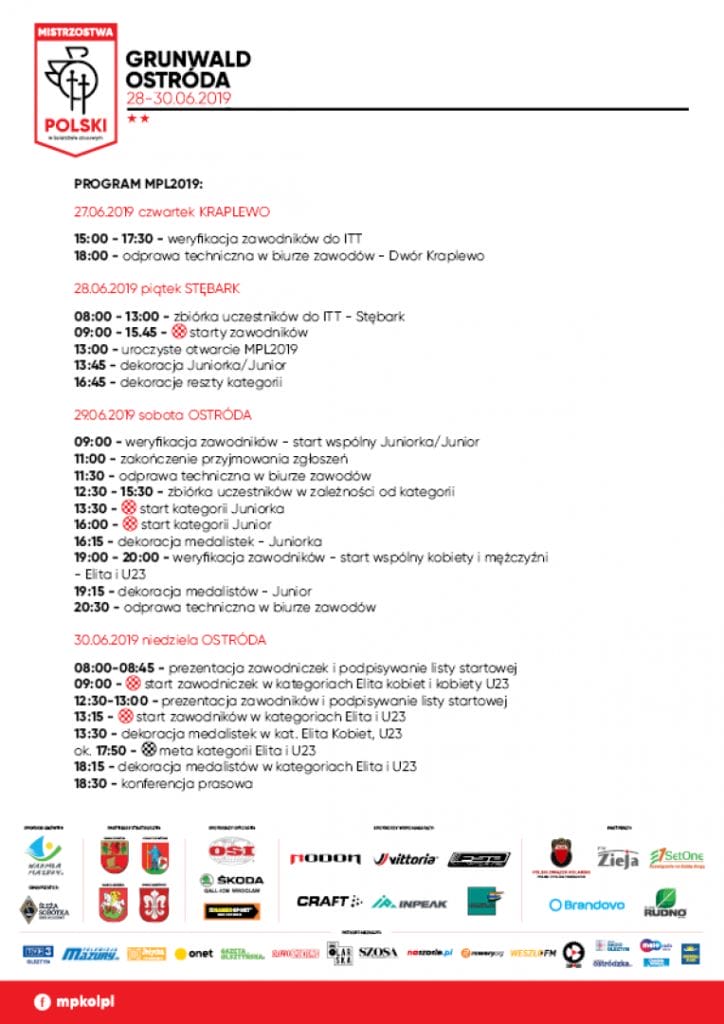 Kolarstwo2019 Program