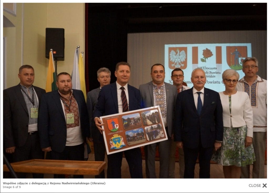 Delegacja Ukrainy Wiczkowski Mazur Brzezin 20 Lecie Screen Powiat Ostródzki