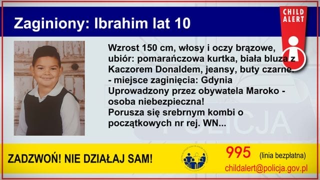 PORWANO 10-LETNIEGO IBRAHIMA. POLICJA URUCHOMIŁA CHILD ALERT! 13 1 336559 g