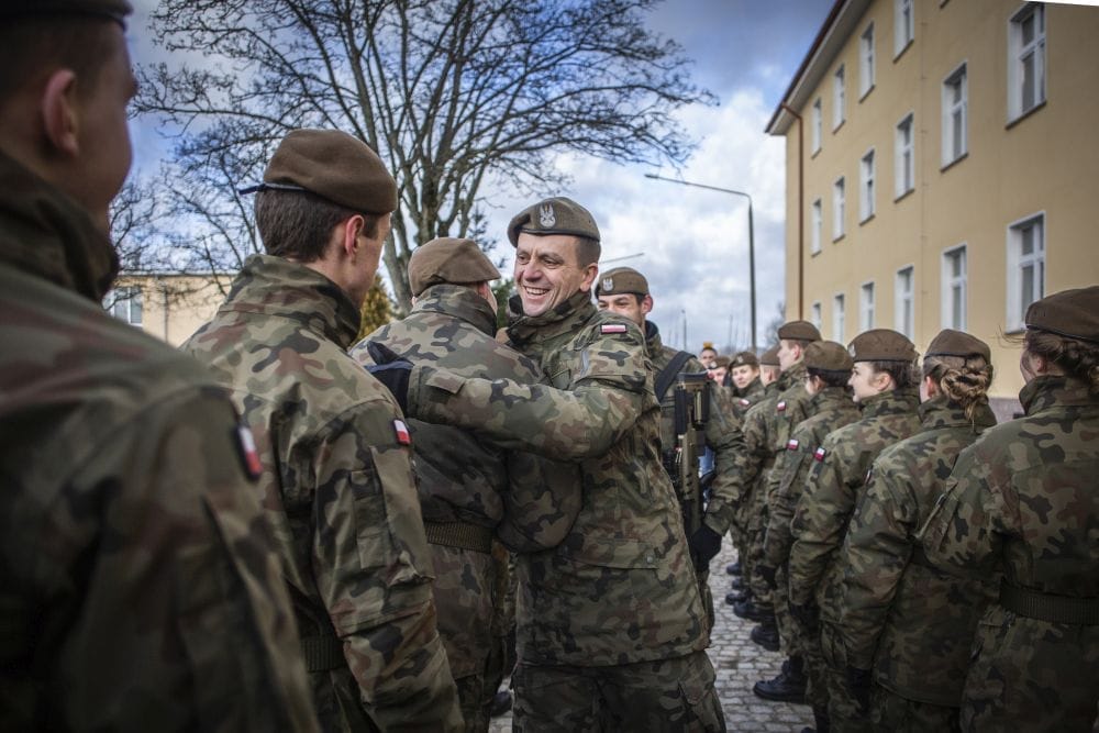 TERYTORIALSI Z POWIATU OSTRÓDZKIEGO ZŁOŻYLI PRZYSIĘGĘ W MORĄGU 22 S6A1969