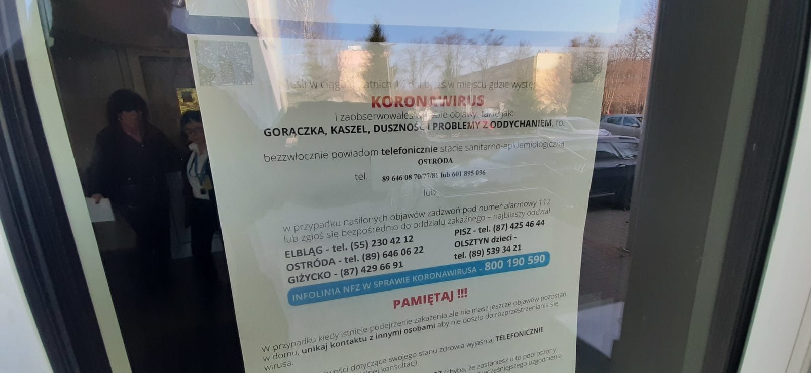 OSTRÓDA: SZPITALNE PORADNIE NA RAZIE DZIAŁAJĄ 3 20200309 130207