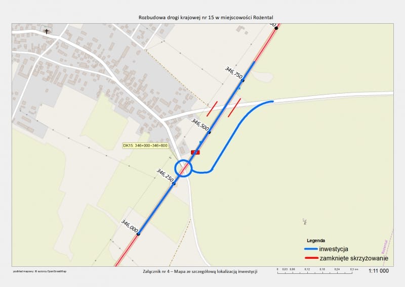 PRZEBUDUJĄ DROGĘ KRAJOWĄ NR 15 W ROŻENTALU 13 35326