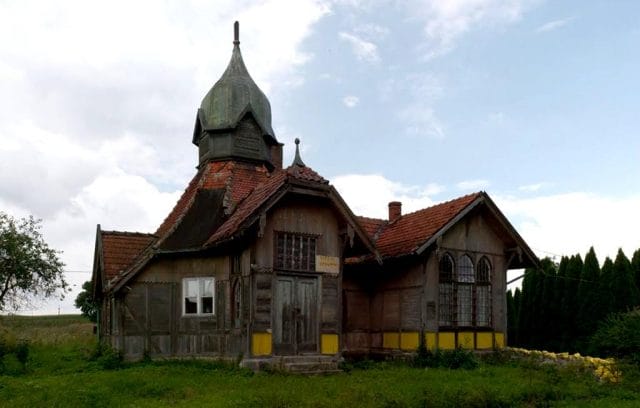 "ZABYTEK ZADBANY 2020" - DAWNY DWORZEC CESARSKI W GMINIE MAŁDYTY WYRÓŻNIONY! 5 D Gumniska Małe Dworzec Przed 1