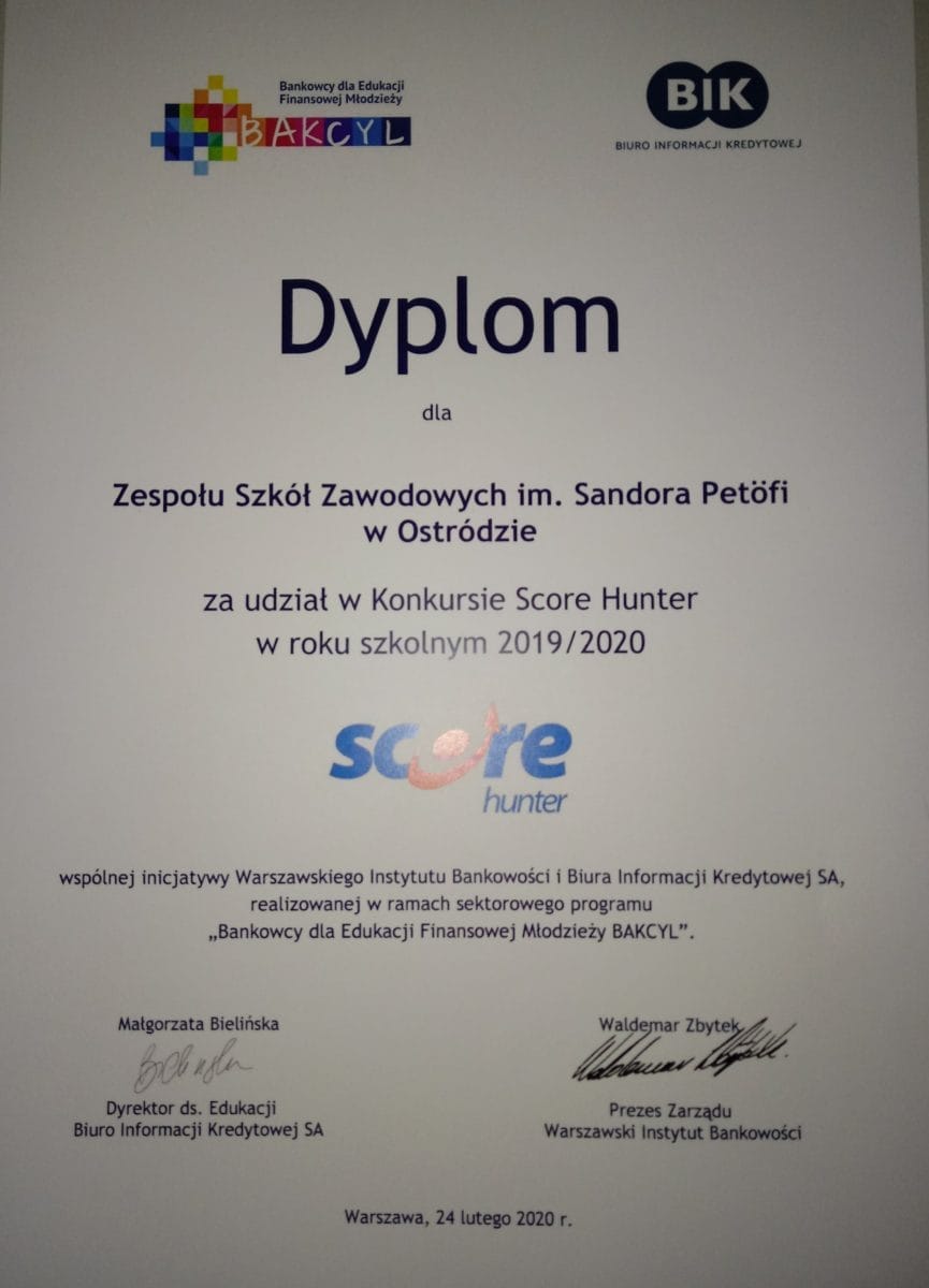 UCZNIOWIE PETÖFIEGO NA KONKURSIE "SCORE HUNTER", 1 20200609 125240