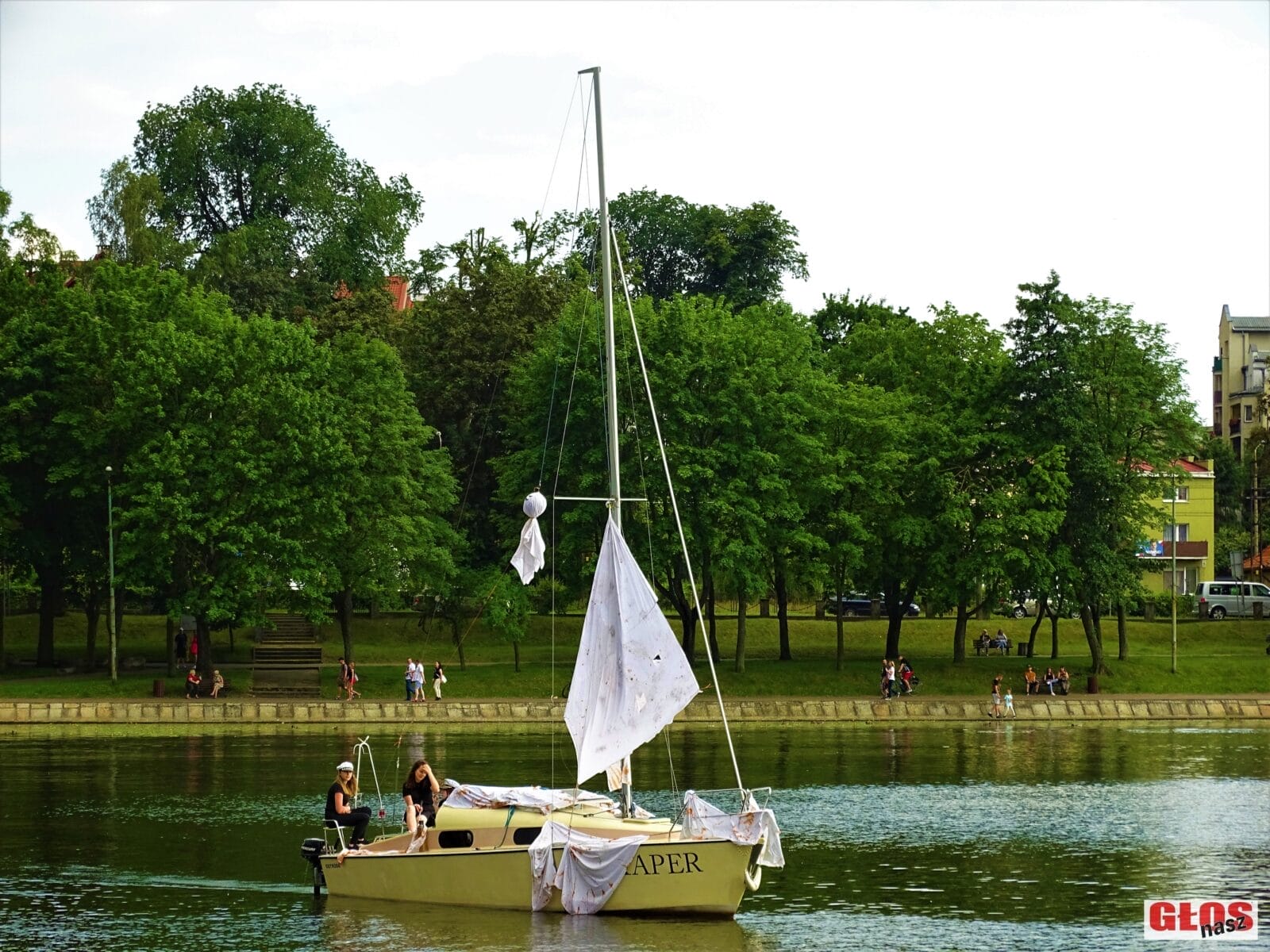 DNI MORZA 2020 W OSTRÓDZIE - PARADA JACHTÓW NA JEZIORZE DRWĘCKIM (FOTO + VIDEO) 19 Dsc00131