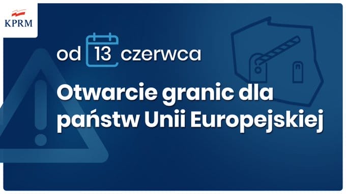 OD 13 CZERWCA POLSKA OTWIERA GRANICE, OD 16 CZERWCA MOŻLIWE LOTY MIĘDZYNARODOWE 13 EaKP9C1WkAIJymo