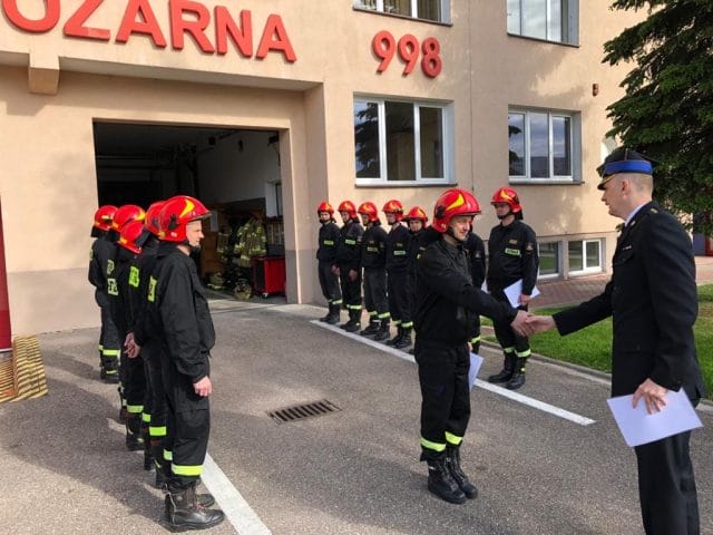 STRAŻACY Z KP PSP OSTRÓDA OTRZYMALI AWANSE NA WYŻSZE STANOWISKA SŁUŻBOWE 7 IMG 20200603 WA0001