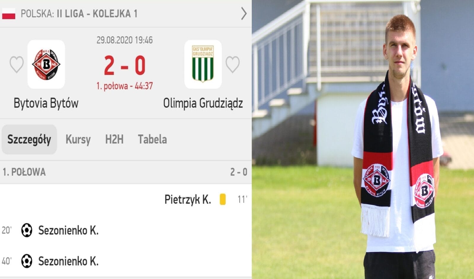 KACPER SEZONIENKO Z OSTRÓDY DAŁ WYGRANĄ BYTOVII W SWOIM DRUGOLIGOWYM DEBIUCIE! 15 sezo