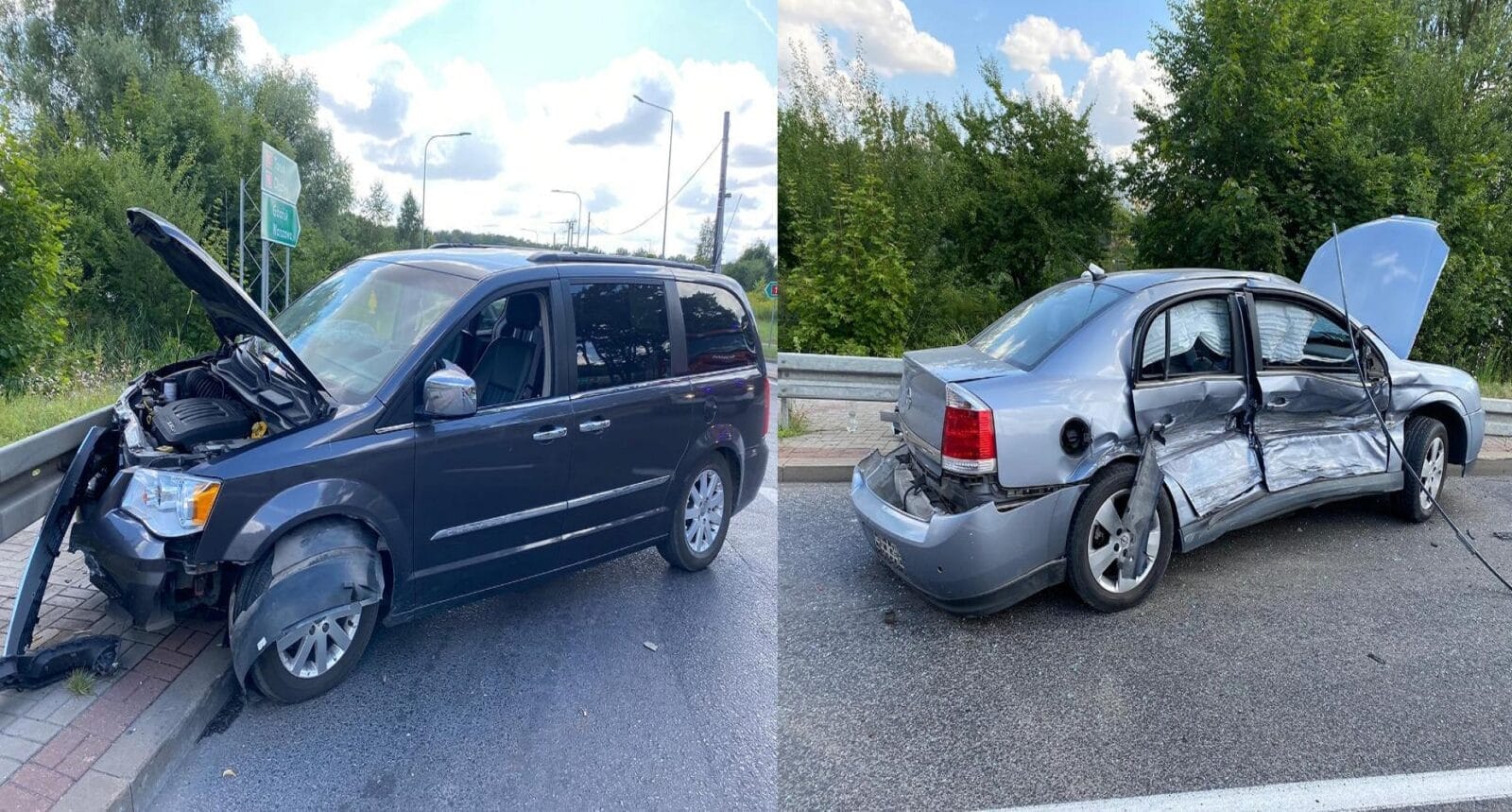 ZDERZENIE SAMOCHODÓW NA UL. 11 LISTOPADA W OSTRÓDZIE - JEDNA OSOBA W SZPITALU 1 Wyps