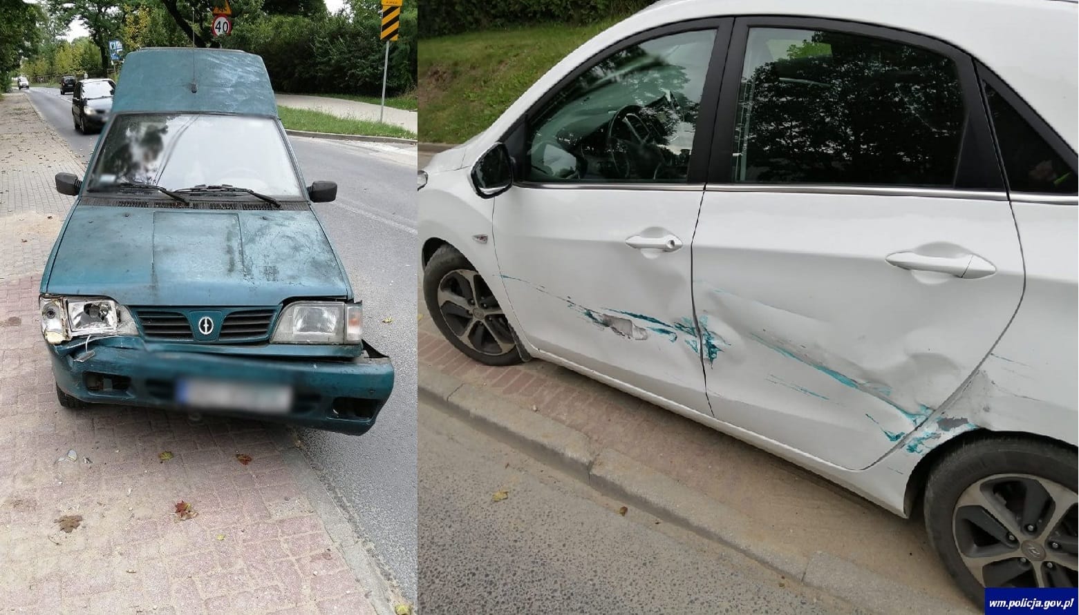 100-LETNI KIEROWCA WIOZĄCY 95-LETNIĄ PASAŻERKĘ SPRAWCĄ KOLIZJI DROGOWEJ W REGIONIE 1 Kols