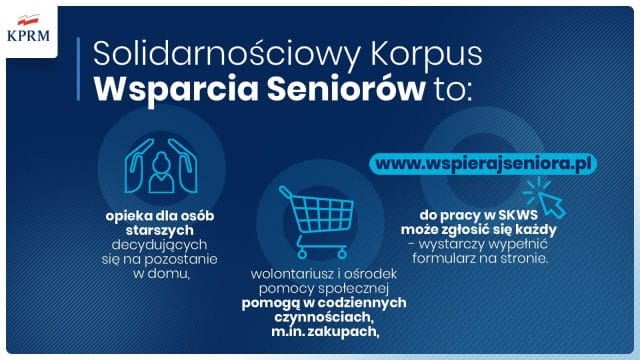 SOLIDARNOŚCIOWY KORPUS WSPARCIA SENIORÓW - PRZYDATNE INFORMACJE W ZWIĄZKU Z OGRANICZENIAMI 2 122491015 10159154026584653 1651388157949293777 o