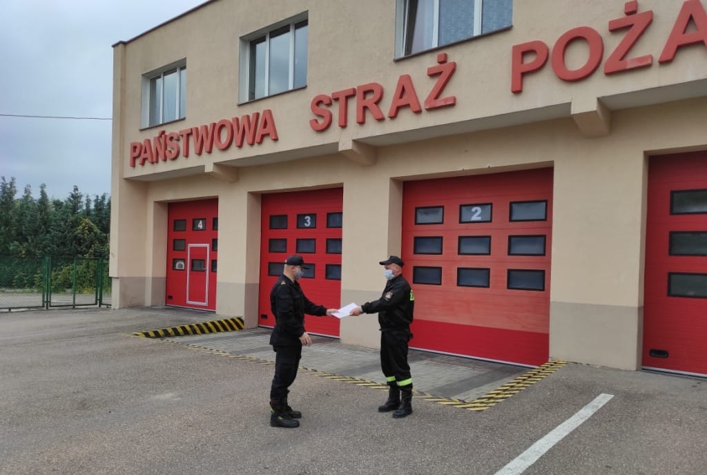 JUBILEUSZ PRACY W PAŃSTWOWEJ STRAŻY POŻARNEJ ST. ASP. PIOTRA HOMZY Z KP PSP OSTRÓDA 3 Img 20201026 110901 1