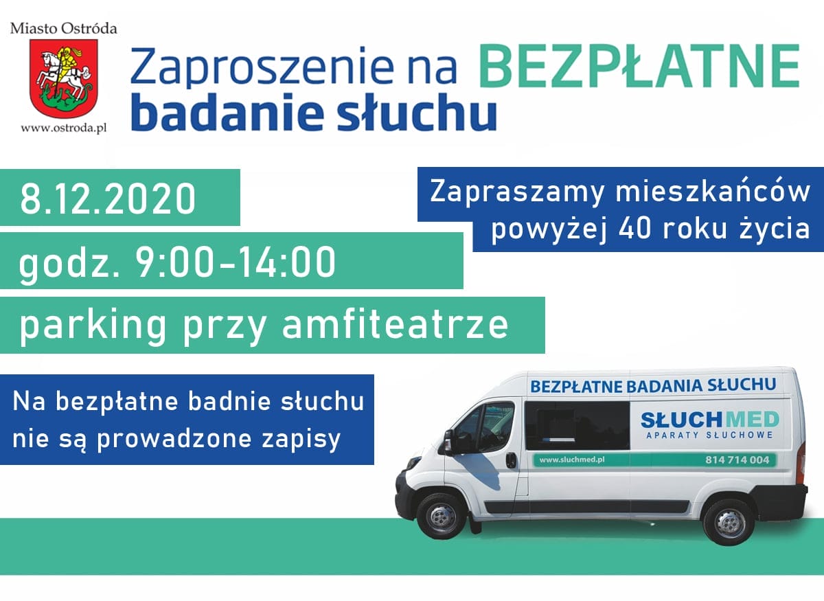 SŁUCHOBUS - BEZPŁATNE BADANIE SŁUCHU W OSTRÓDZIE DLA OSÓB POWYŻEJ 40 ROKU ŻYCIA 13 127185117 1082357095541590 4524174800537613351 o