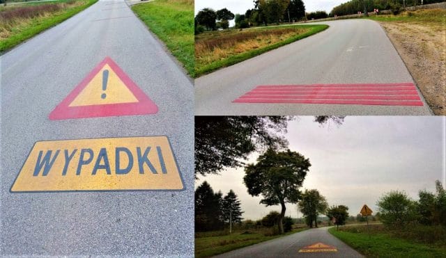 PROGI AKUSTYCZNE PRZED NIEBEZPIECZNYM ZAKRĘTEM W LUBAJNACH. CZY SPEŁNIAJĄ SWOJĄ ROLĘ? 23 progi lubajny