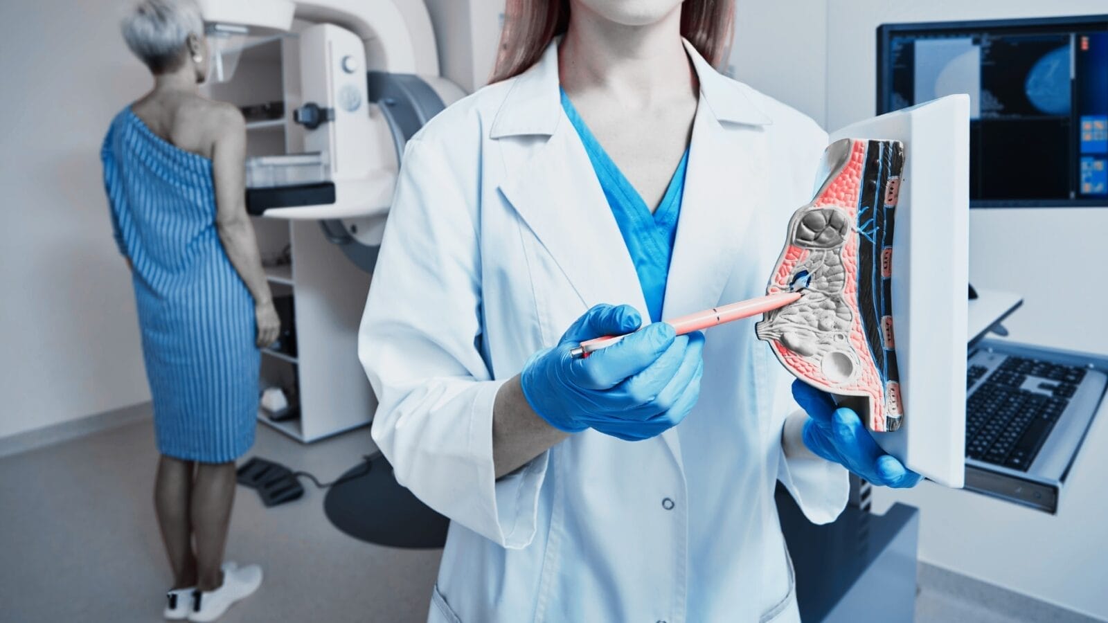 1 na 8 kobiet zachoruje na raka piersi. Tymczasem profilaktyczne badania mammograficzne wykonuje tylko ok. 31% kobiet 1 Doc.20240918.49576643.1