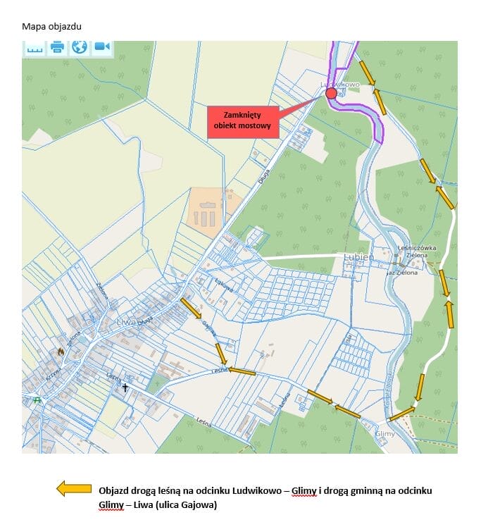 Przebudowa mostu na Kanale Elbląskim – inwestycja za 6,5 mln zł w Powiecie Ostródzkim 2 Mapa Objazdu Na Czas Przebudowy Mostu Nad Kanałem Elbląskim