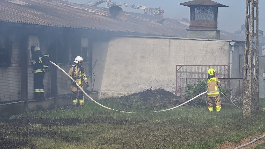 Pożar kurnika w Tyrowie.