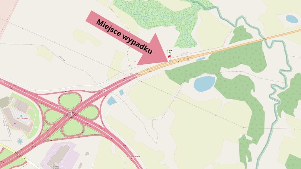 Wypadek na dk16