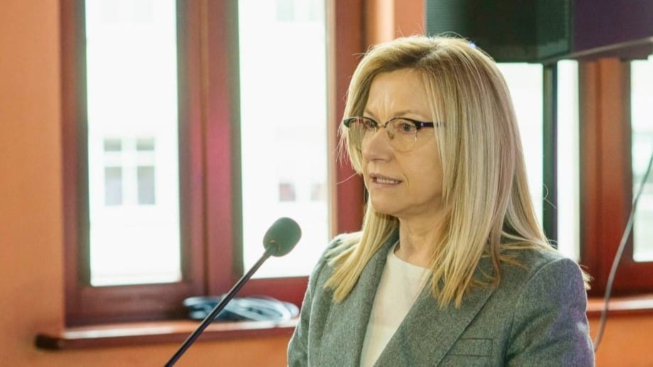 Bernadeta Hordejuk - nowa prezes szpitala w Ostródzie.