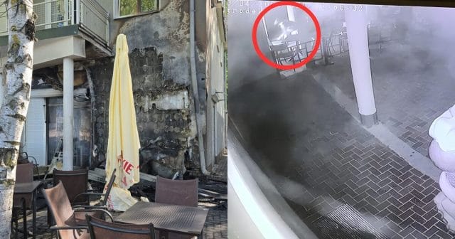 Film z podpalenie restauracji nad Jeziorem Drwęckim w Ostródzie 23 Podpalenie restauracji