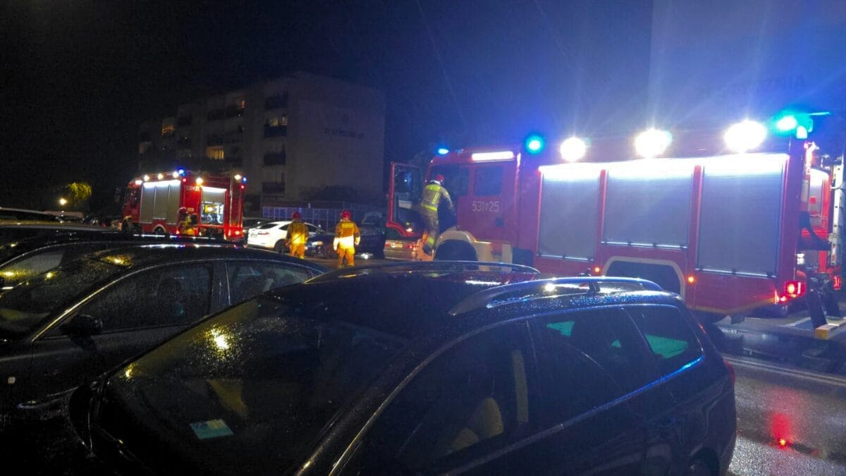 Pożar Samochodu W Ostródzie