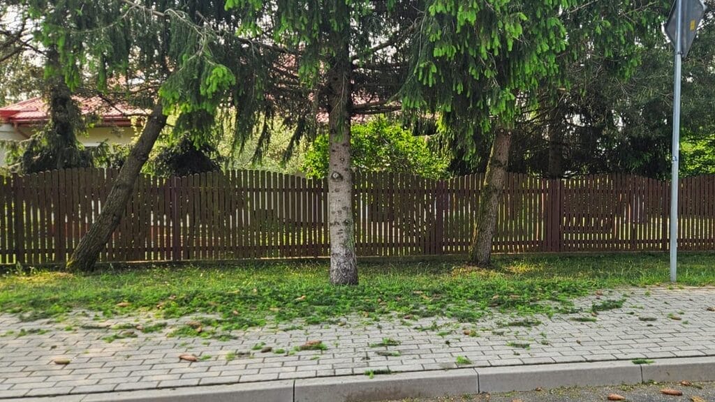 Gradobicie w Ostródzie