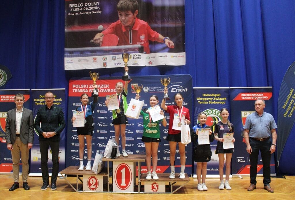 Ostródzka niedziela w sporcie. Julia Szarmach została Mistrzynią Polski Żaczek w Tenisie Stołowym