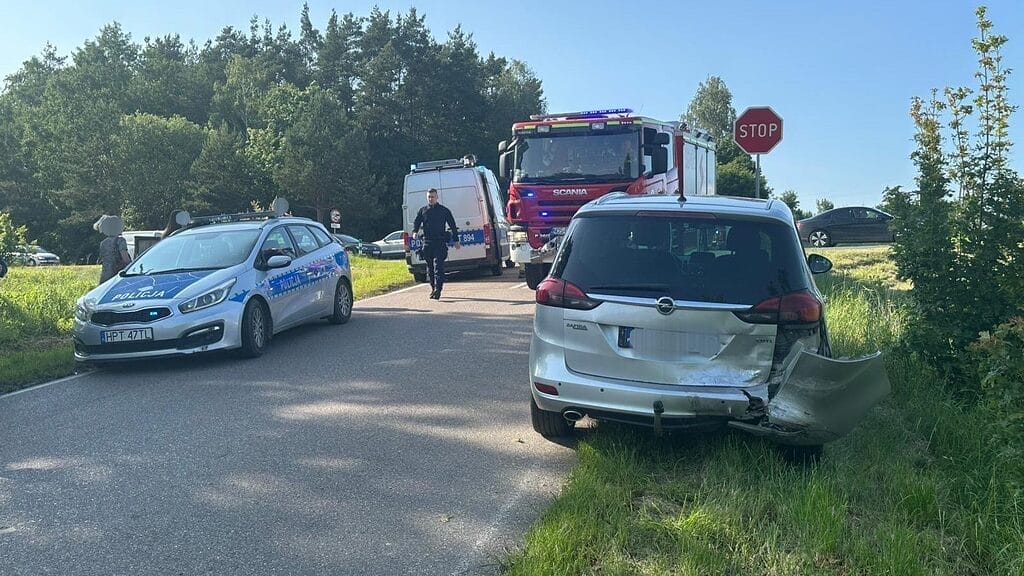 Kolizja na krajowej 16.