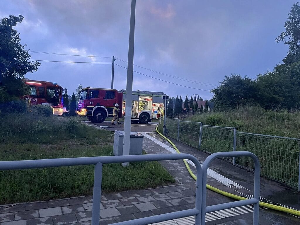 Pożar w Lubajnach.