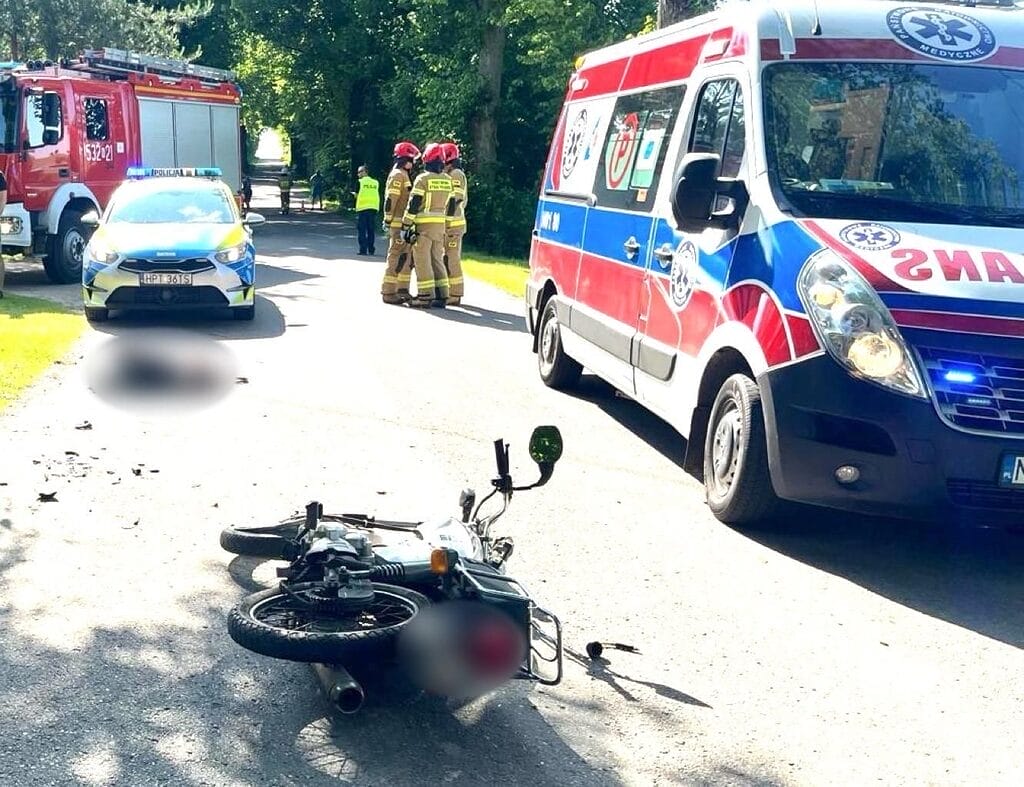 Wypadek w Plękitach