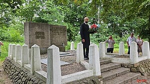 500 lat Reformacji w Ostródzie: nazwanie Ronda Reformacji i odsłonięcie pamiątkowej tablicy 27 500 Lat Reformacji Ostroda Rondo Tablica Gizewiusz 20 1