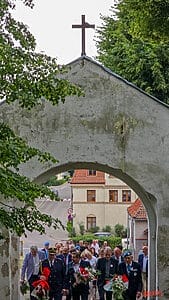 500 lat Reformacji w Ostródzie: nazwanie Ronda Reformacji i odsłonięcie pamiątkowej tablicy 49 500 Lat Reformacji Ostroda Rondo Tablica Gizewiusz 27