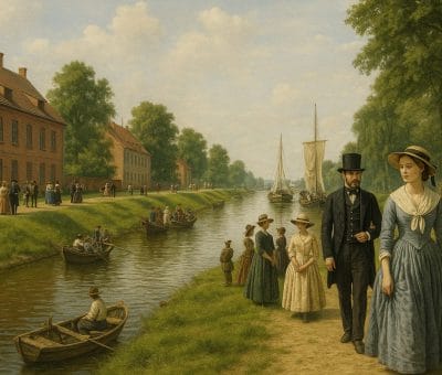 Miłomłyn obchody 181 lat Kanału Elbląskiego – rekonstrukcja historyczna z ludźmi i łodzią