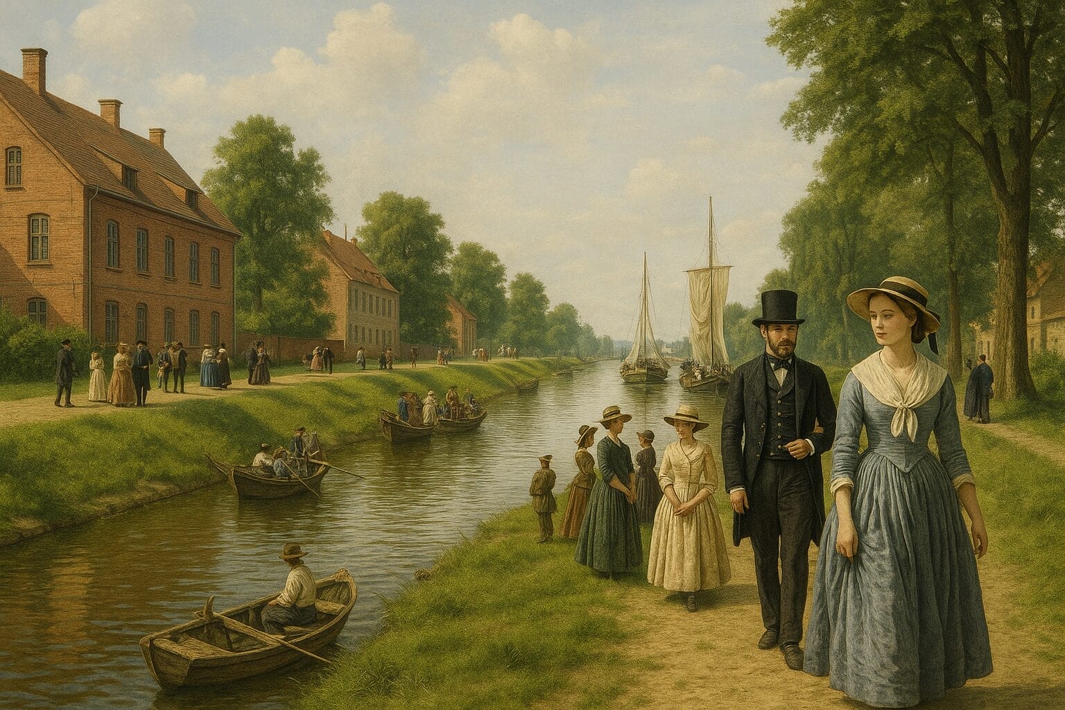 Miłomłyn Obchody 181 Lat Kanału Elbląskiego – Rekonstrukcja Historyczna Z Ludźmi I Łodzią