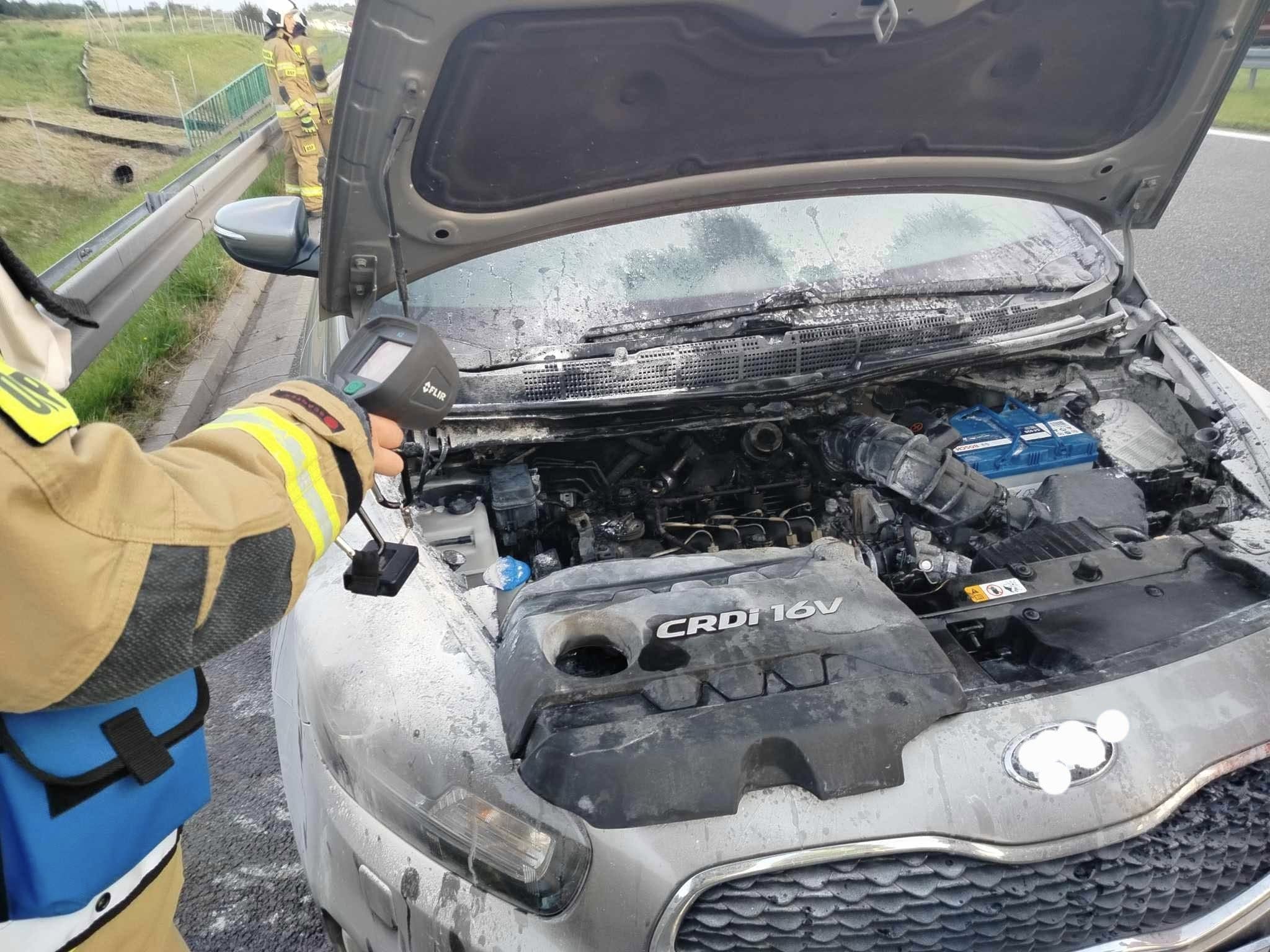 Strażak Z Niemiec Gasił Pożar Na Ekspresowej Siódemce W Powiecie Ostródzkim