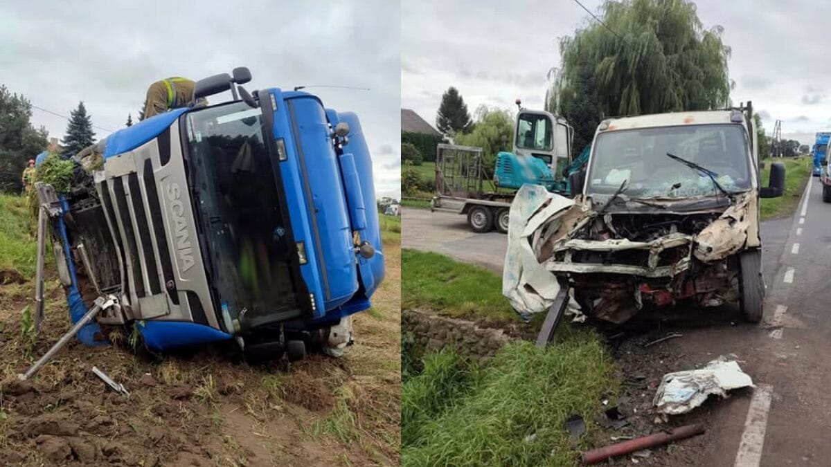 Zderzenie Busa Z Ciężarówką.