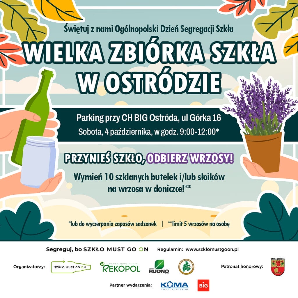 W sobotę Dzień Segregacji. Wymień szklane opakowania na wrzosy! 2 W Sobotę Dzień Segregacji. Wymień Szklane Opakowania Na Wrzosy!