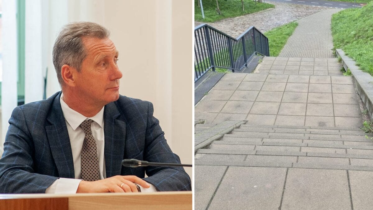 Schody Grozy W Ostródzie. Znalazły Się Pieniądze Na Barierkę!