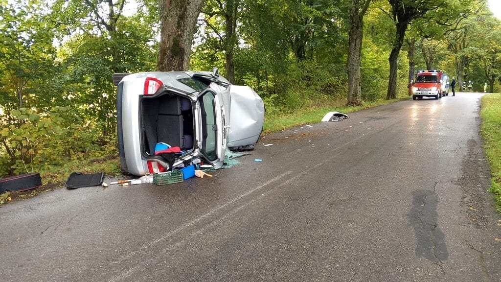 Wypadek Na Drodze Wojewódzkiej 527 W Gminie Morąg