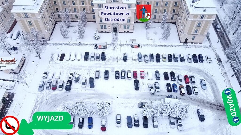 Nowy wyjazd z parkingu przed starostwem? Jest pomysł na zmianę ruchu 2 Parking Przy Starostwie