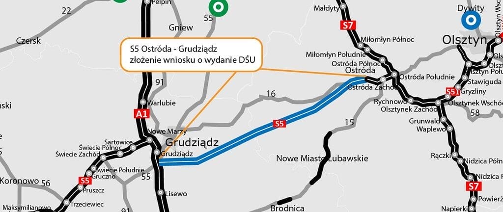 Z Ostródy Na Autostradę A1 - Kolejny Etap Budowy Trasy S5! 