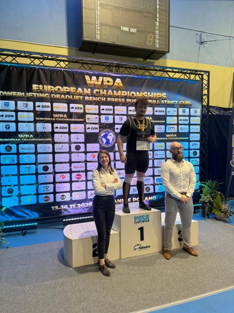 600 kg z Morąga. Jakub Kopówka – uczeń ZSL Mistrz Europy WPA 9 Jakub Kopowka Mistrz Europy Wpa 4