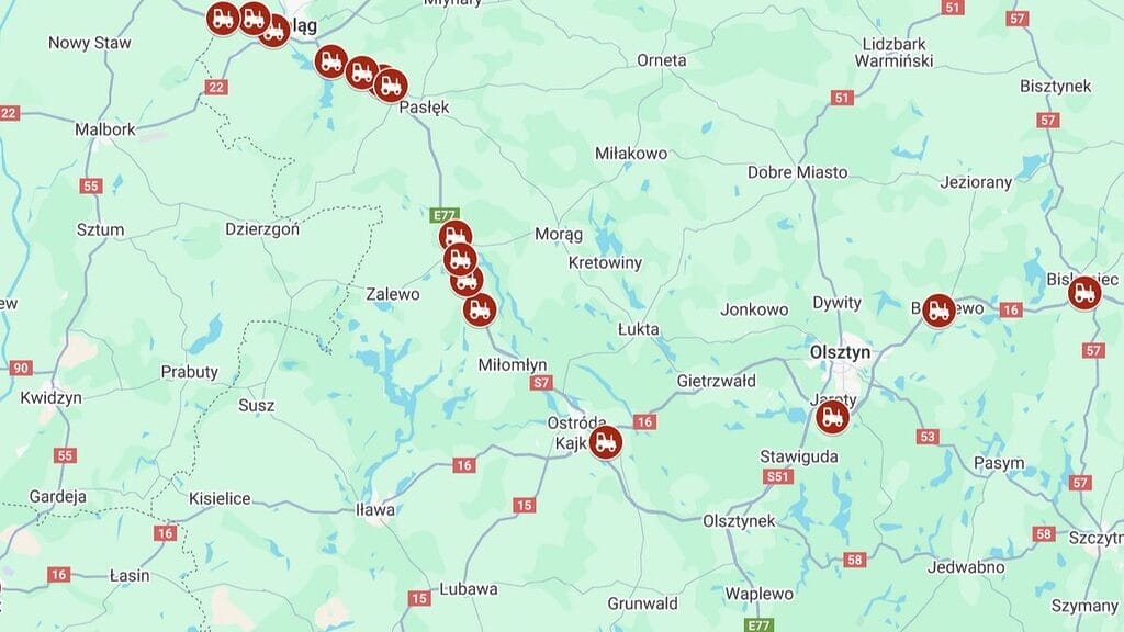 Rolnicy wychodzą na drogi — planowane utrudnienia na drodze ekspresowej S7! 2 Rolnicy Wychodzą Na Drogi — Planowane Utrudnienia Na Drodze Ekspresowej S7